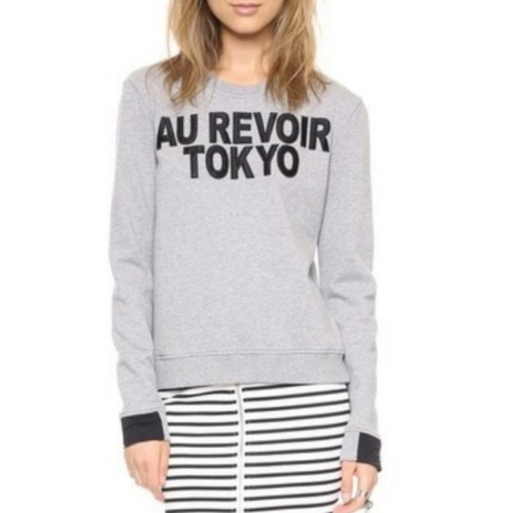 AIKO Au Revoir Tokyo Gray Sweatshirt